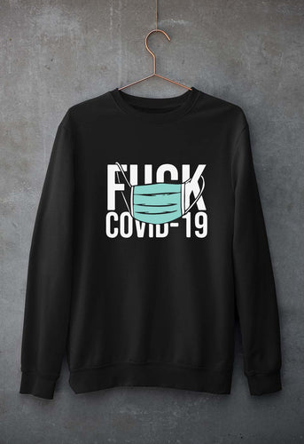 Fuck Covid Unisex Sweatshirt for Men/Women-Black-Ektarfa.online