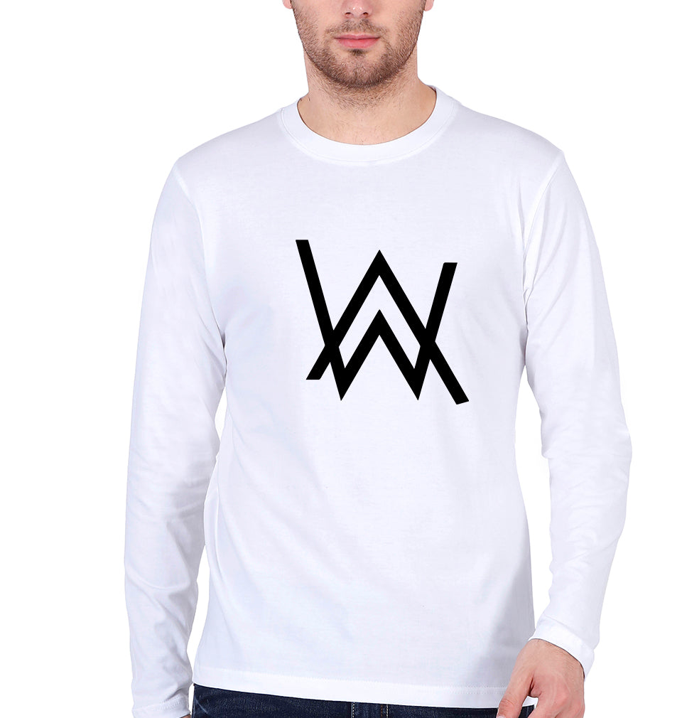 Alan Walker Full Sleeves T-Shirt for Men-White-Ektarfa.online