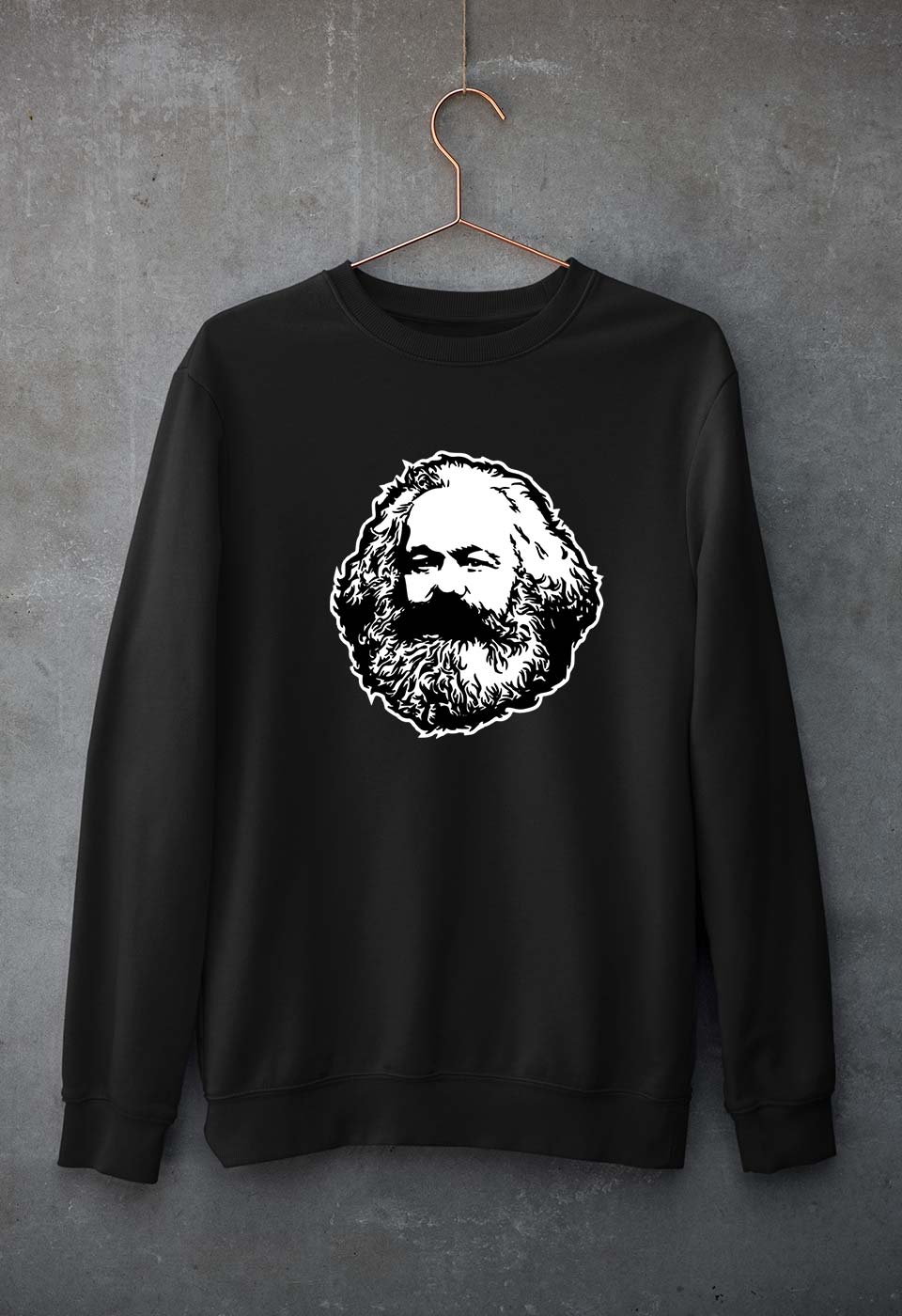 Karl Marx Unisex Sweatshirt for Men/Women-Black-Ektarfa.online