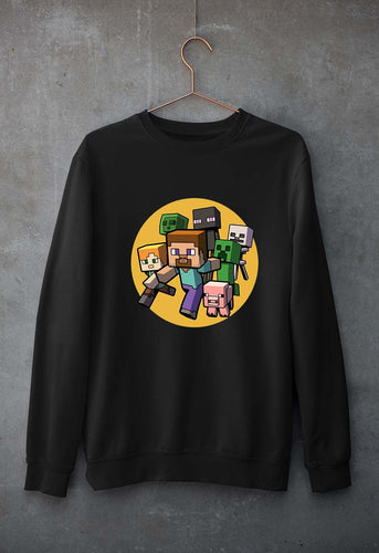 Minecraft Unisex Sweatshirt for Men/Women-Black-Ektarfa.online
