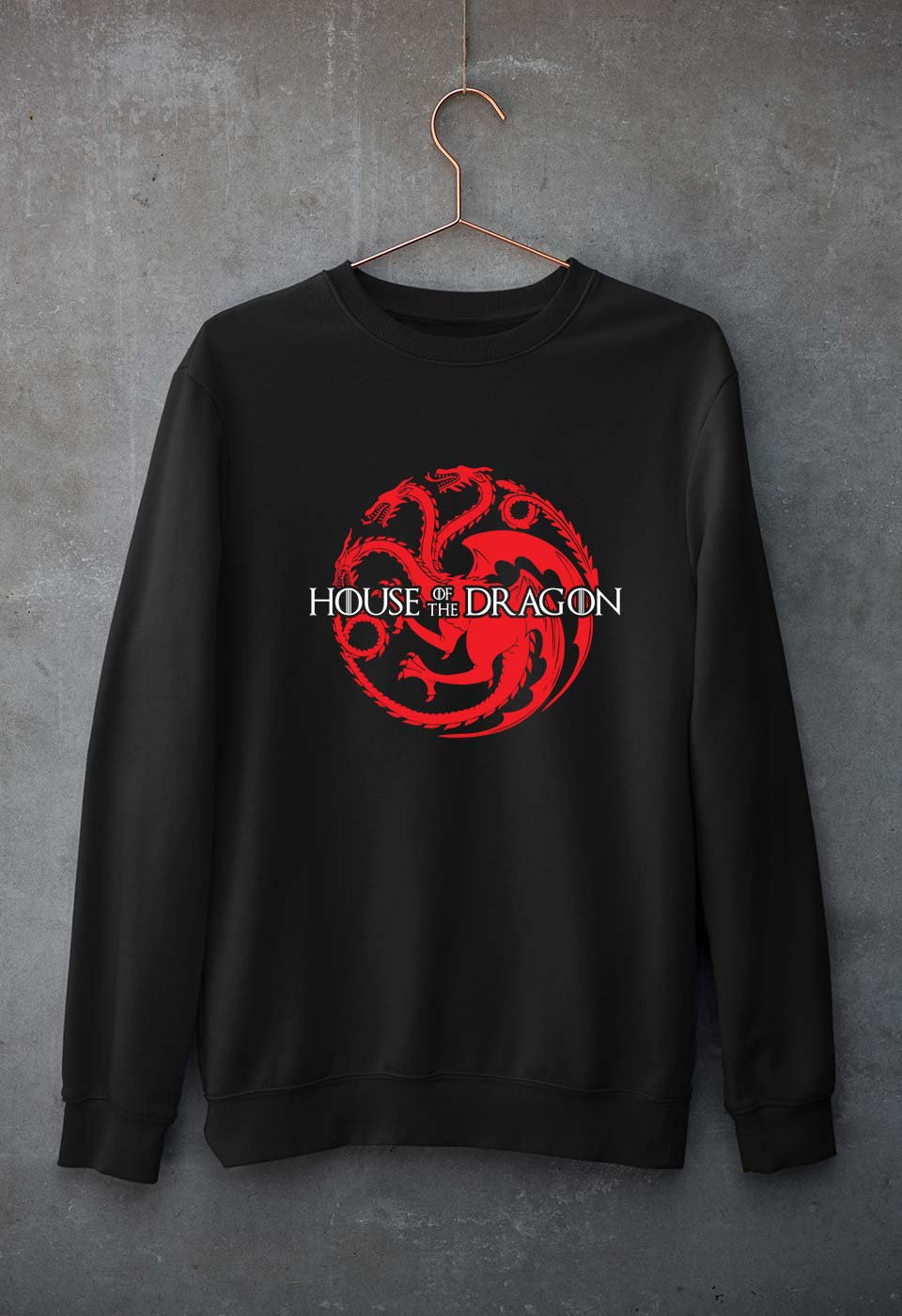 House of the Dragon Unisex Sweatshirt for Men/Women-Black-Ektarfa.online