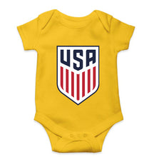 Load image into Gallery viewer, USA Football Kids Romper For Baby Boy/Girl-0-5 Months(18 Inches)-Yellow-Ektarfa.online
