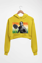Load image into Gallery viewer, Saina Nehwal Crop HOODIE FOR WOMEN-Mustard Yellow-Ektarfa.online
