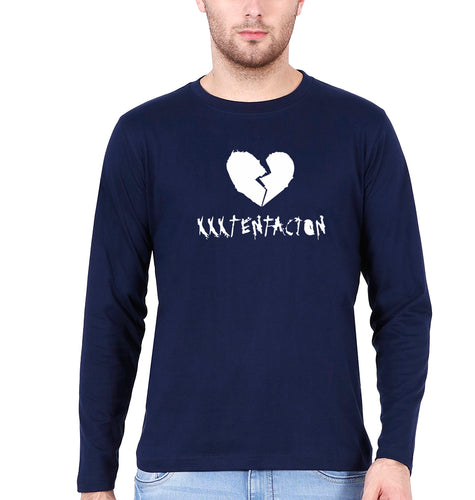 XXXtentacion Full Sleeves T-Shirt for Men-Navy Blue-Ektarfa.online
