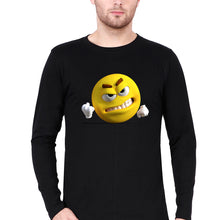 Load image into Gallery viewer, Angry Emoji Full Sleeves T-Shirt for Men-Black-Ektarfa.online
