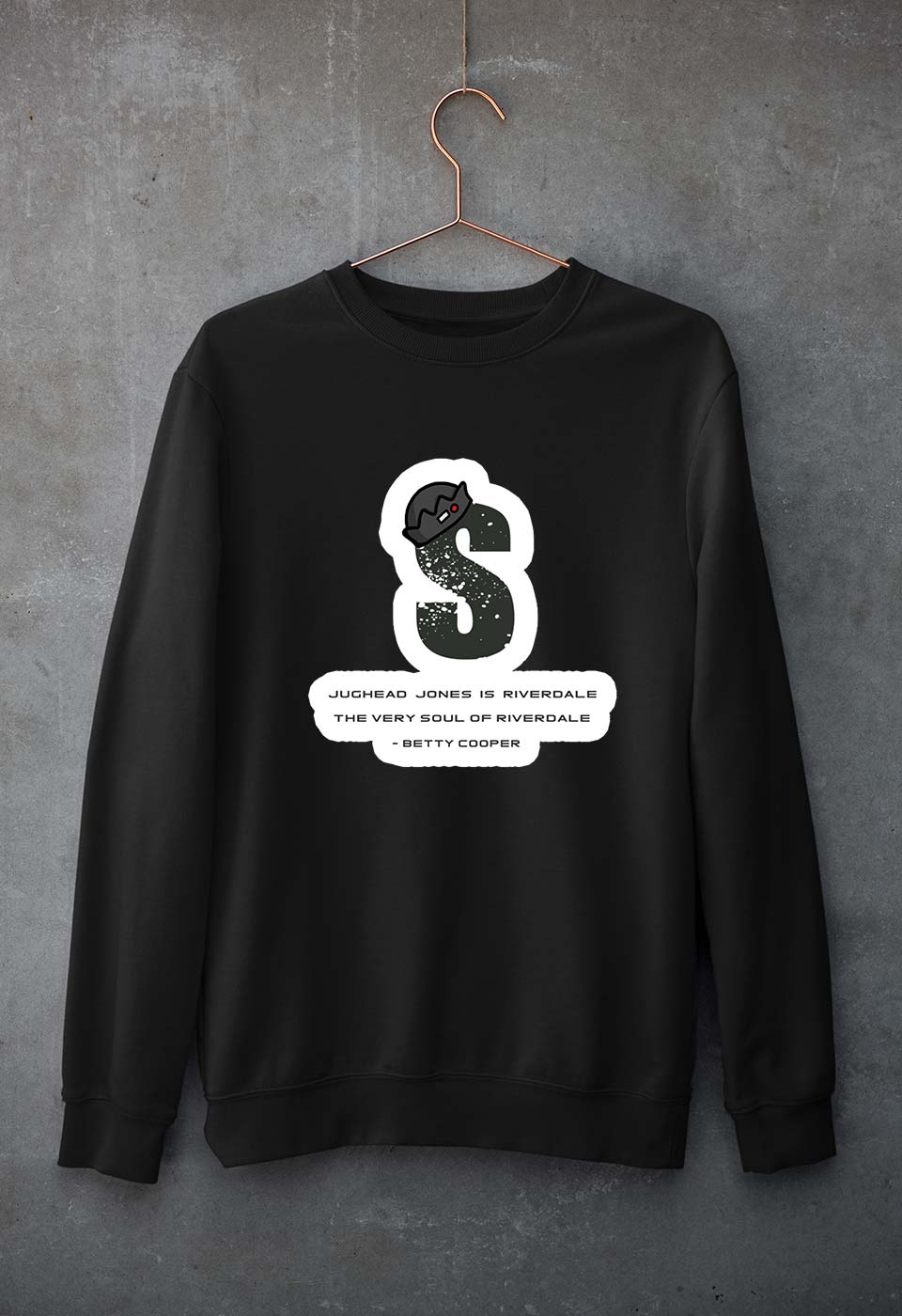 Jughead Jones Riverdale Unisex Sweatshirt for Men/Women-Black-Ektarfa.online