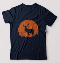 Load image into Gallery viewer, Deer T-Shirt for Men-Navy Blue-Ektarfa.online
