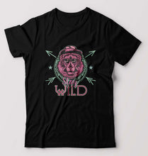 Load image into Gallery viewer, Stay Wild T-Shirt for Men-S(38 Inches)-Black-Ektarfa.online
