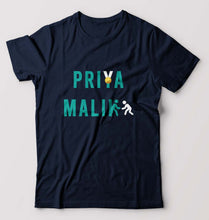 Load image into Gallery viewer, Priya Malik T-Shirt for Men-S(38 Inches)-Navy Blue-Ektarfa.online

