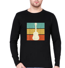 Load image into Gallery viewer, Guitar Full Sleeves T-Shirt for Men-Black-Ektarfa.online
