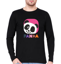 Load image into Gallery viewer, Panda Full Sleeves T-Shirt for Men-Black-Ektarfa.online
