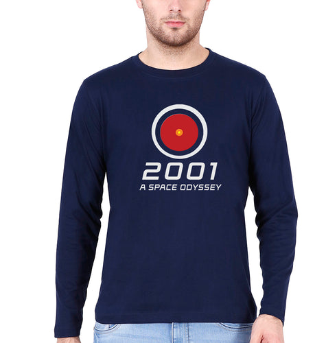 2001 A Space Odyssey Full Sleeves T-Shirt for Men-S(38 Inches)-Navy Blue-Ektarfa.online