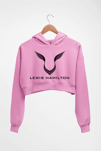 Lewis Hamilton F1 Crop HOODIE FOR WOMEN-Light Baby Pink-Ektarfa.online