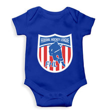 Load image into Gallery viewer, Federal Hockey League Kids Romper For Baby Boy/Girl-0-5 Months(18 Inches)-Royal Blue-Ektarfa.online
