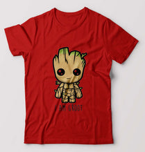 Load image into Gallery viewer, Groot T-Shirt for Men-S(38 Inches)-Red-Ektarfa.online
