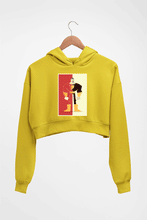Load image into Gallery viewer, Black Adam Crop HOODIE FOR WOMEN-Mustard Yellow-Ektarfa.online
