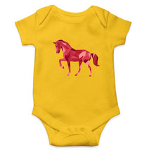 Load image into Gallery viewer, HORSE Kids Romper For Baby Boy/Girl-0-5 Months(18 Inches)-Yellow-Ektarfa.online
