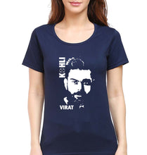 Load image into Gallery viewer, Virat Kohli T-Shirt for Women-Navy Blue-Ektarfa.online
