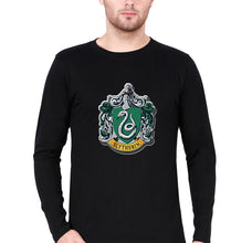 Load image into Gallery viewer, Slytherin Harry Potter Full Sleeves T-Shirt for Men-Black-Ektarfa.online
