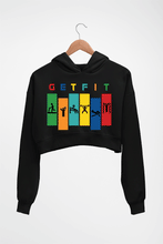 Load image into Gallery viewer, Gym Crop HOODIE FOR WOMEN-Black-Ektarfa.online
