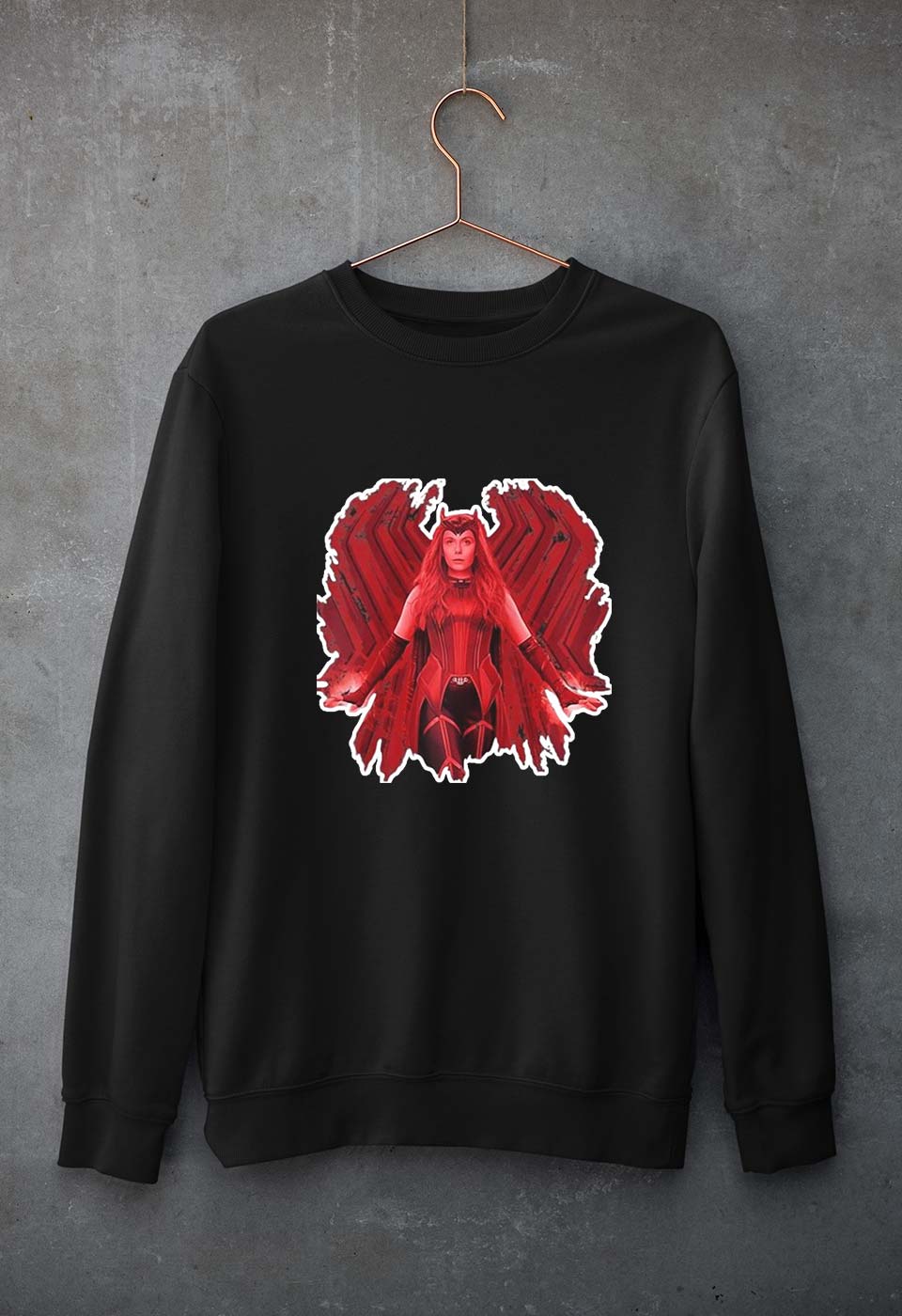 Wanda Unisex Sweatshirt for Men/Women-Black-Ektarfa.online