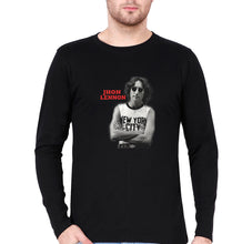 Load image into Gallery viewer, John Lennon Full Sleeves T-Shirt for Men-Black-Ektarfa.online
