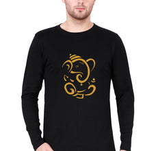 Load image into Gallery viewer, Ganpati JI(Ganesh) Full Sleeves T-Shirt for Men-Black-Ektarfa.online
