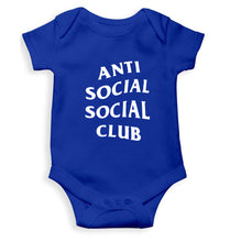 Load image into Gallery viewer, Anti Social Social Club Kids Romper For Baby Boy/Girl-0-5 Months(18 Inches)-Royal Blue-Ektarfa.online
