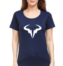 Load image into Gallery viewer, Rafael Nadal (RAFA) T-Shirt for Women-XS(32 Inches)-Navy Blue-Ektarfa.online
