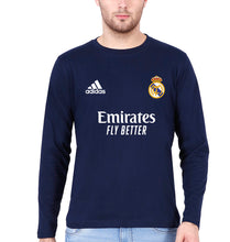 Load image into Gallery viewer, Real Madrid 2021-22 Full Sleeves T-Shirt for Men-S(38 Inches)-Navy Blue-Ektarfa.online
