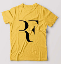 Load image into Gallery viewer, Roger Federer(RF) T-Shirt for Men-S(38 Inches)-Golden yellow-Ektarfa.online
