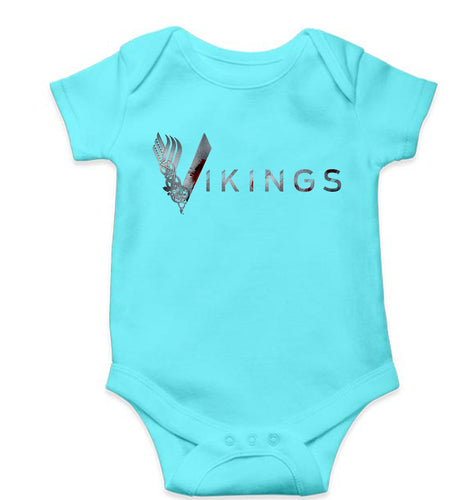 Vikings Kids Romper For Baby Boy/Girl-Sky Blue-Ektarfa.online