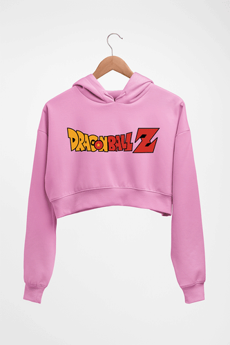 Dragon Ball Z Crop HOODIE FOR WOMEN-Light Baby Pink-Ektarfa.online