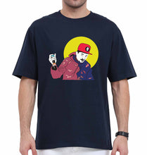 Load image into Gallery viewer, Divine Oversized T-Shirt for Men-Navy Blue-Ektarfa.online

