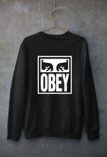 Load image into Gallery viewer, Obey Unisex Sweatshirt for Men/Women-S(40 Inches)-Black-Ektarfa.online
