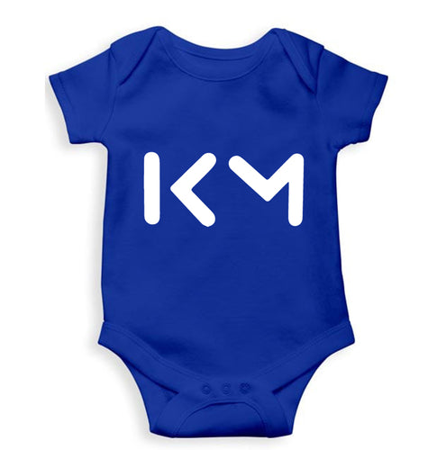 Kylian Mbappé Kids Romper For Baby Boy/Girl-0-5 Months(18 Inches)-Royal Blue-Ektarfa.online