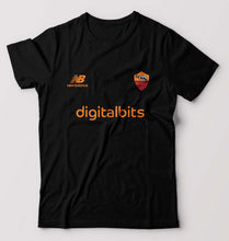 Load image into Gallery viewer, A.S. Roma 2021-22 T-Shirt for Men-S(38 Inches)-Black-Ektarfa.online

