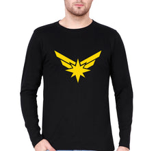 Load image into Gallery viewer, Captain Marvel Full Sleeves T-Shirt for Men-Black-Ektarfa.online
