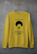 Load image into Gallery viewer, Kapil Dev Unisex Sweatshirt for Men/Women-S(40 Inches)-Mustard Yellow-Ektarfa.online
