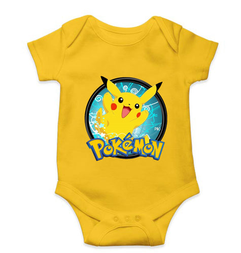 Pokémon Kids Romper For Baby Boy/Girl-Yellow-Ektarfa.online