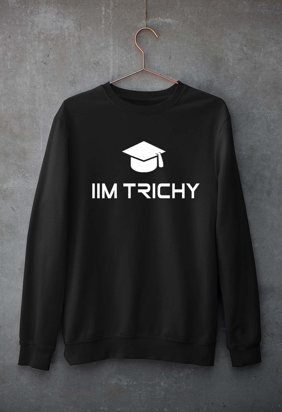 IIM Trichy Unisex Sweatshirt for Men/Women-S(40 Inches)-Black-Ektarfa.online