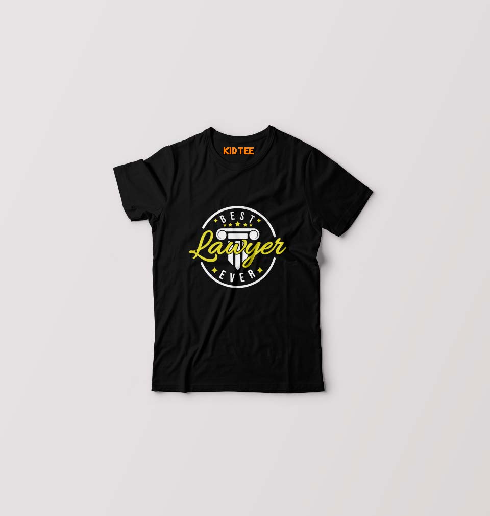 Best Lawyer Kids T-Shirt for Boy/Girl-Black-Ektarfa.online