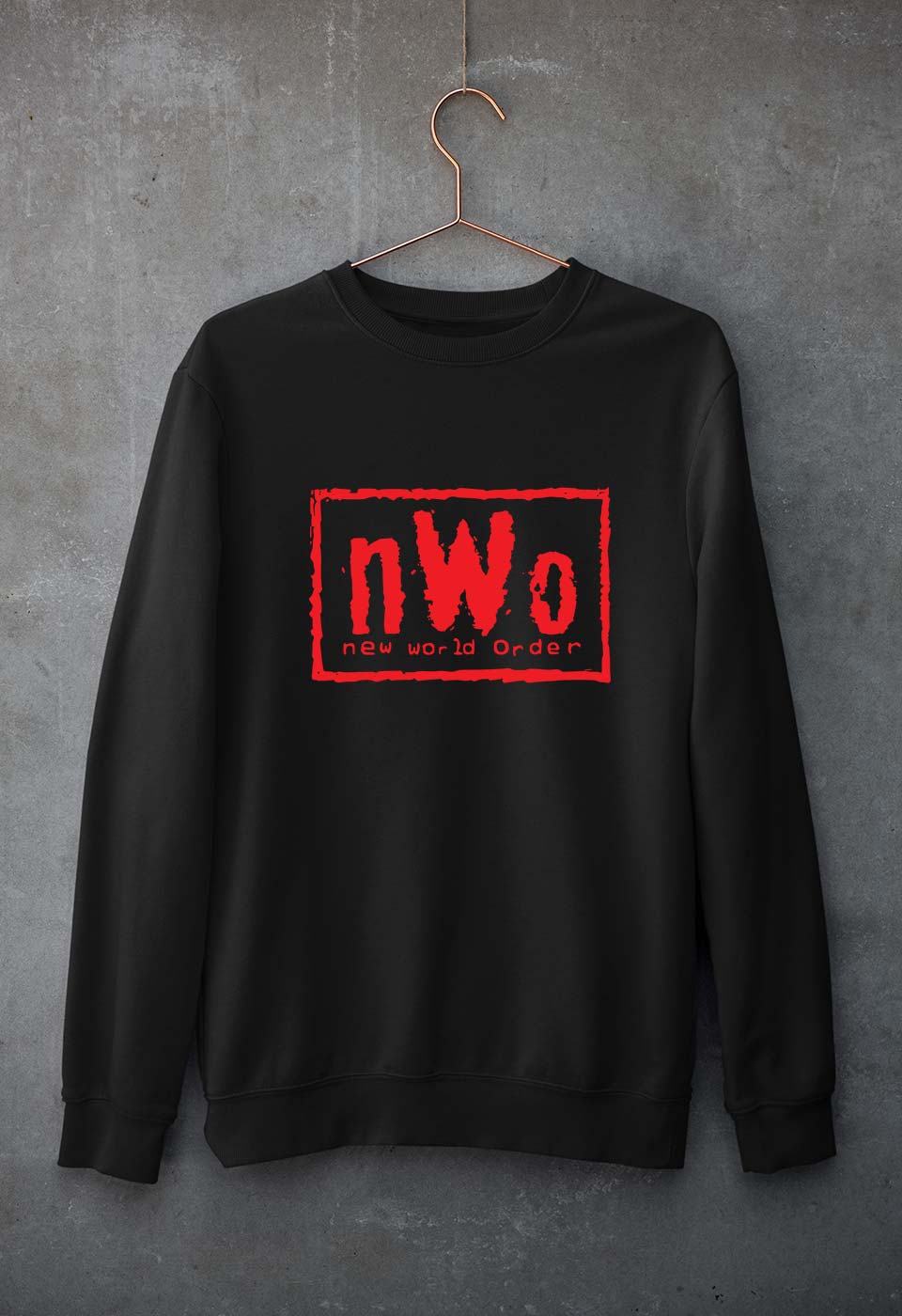 New World Order (NWO) WWE Unisex Sweatshirt for Men/Women-S(40 Inches)-Black-Ektarfa.online