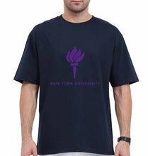 Load image into Gallery viewer, New York University Oversized T-Shirt for Men-Navy Blue-Ektarfa.online
