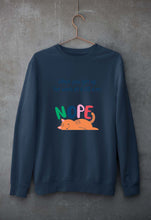 Load image into Gallery viewer, Nope Unisex Sweatshirt for Men/Women-S(40 Inches)-Navy Blue-Ektarfa.online

