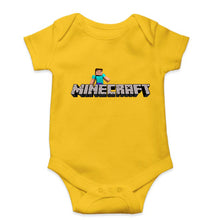 Load image into Gallery viewer, Minecraft Kids Romper For Baby Boy/Girl-0-5 Months(18 Inches)-Yellow-Ektarfa.online
