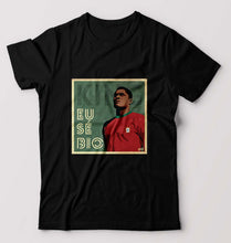 Load image into Gallery viewer, Eusébio T-Shirt for Men-S(38 Inches)-Black-Ektarfa.online
