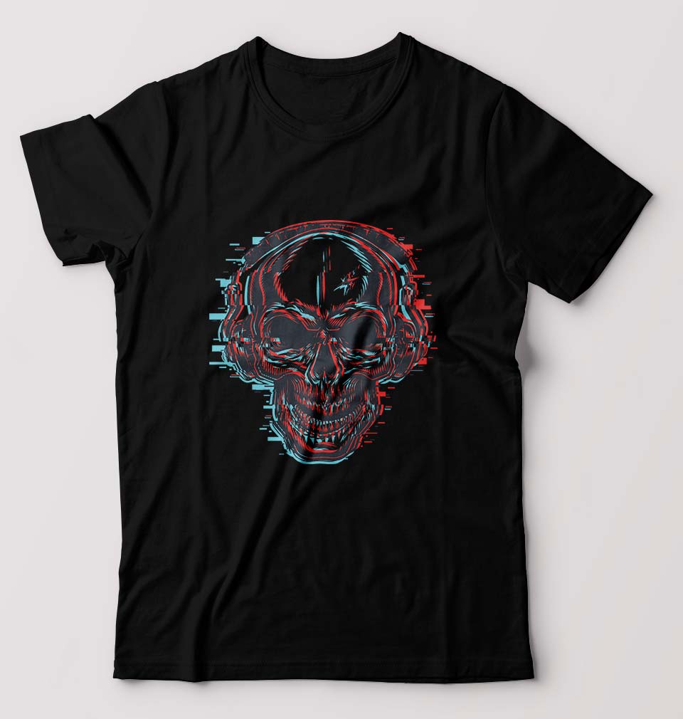 Skull T-Shirt for Men-Black-Ektarfa.online