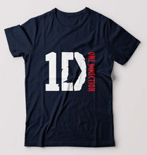 Load image into Gallery viewer, One Direction T-Shirt for Men-S(38 Inches)-Navy Blue-Ektarfa.online
