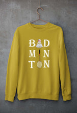 Load image into Gallery viewer, Badminton Unisex Sweatshirt for Men/Women-Mustard Yellow-Ektarfa.online
